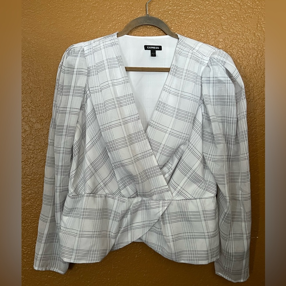 Express Peplum V-Neck Top